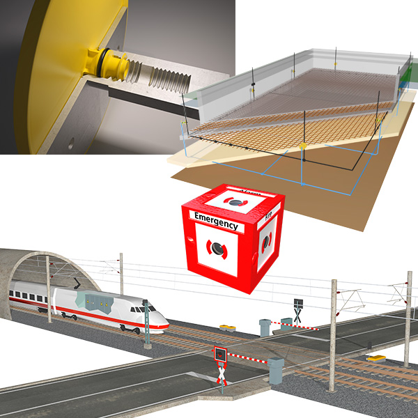 Technische 3D-Grafiken