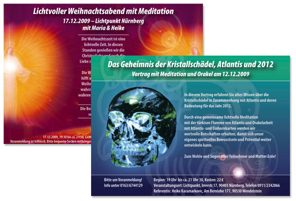 Flyer für spirituelle Seminare